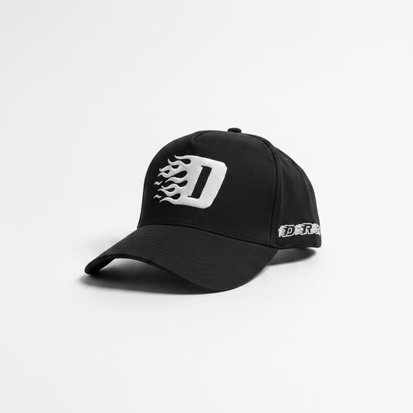 Gorra Cap D Drip Flame frente - snapback diseño llamas Drip Club Costa Rica