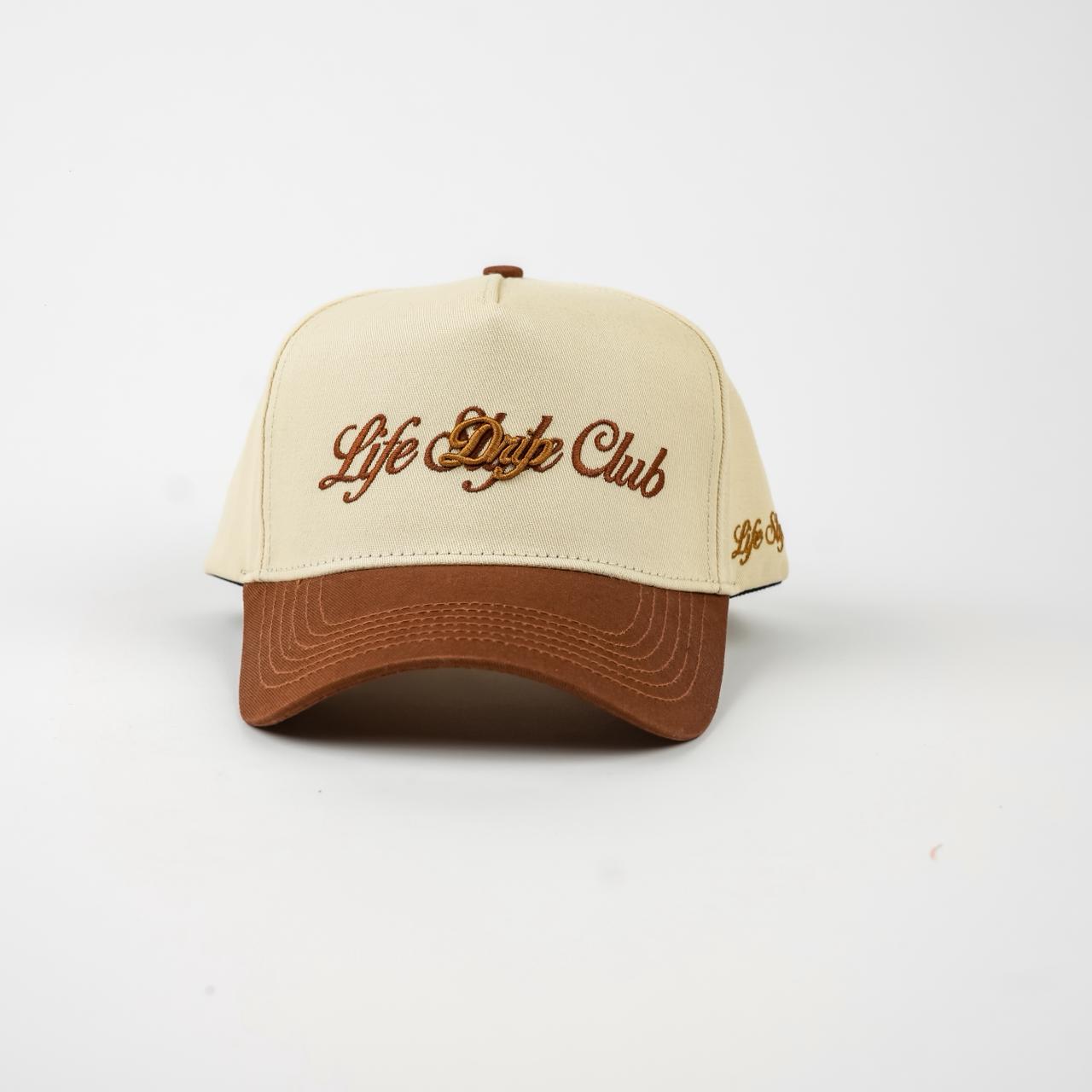Gorra Life Style Club Brown Drip lateral - snapback café Drip Club Costa Rica