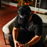 Gorra Cap Black AT White detalle bordado - Drip Club streetwear Costa Rica