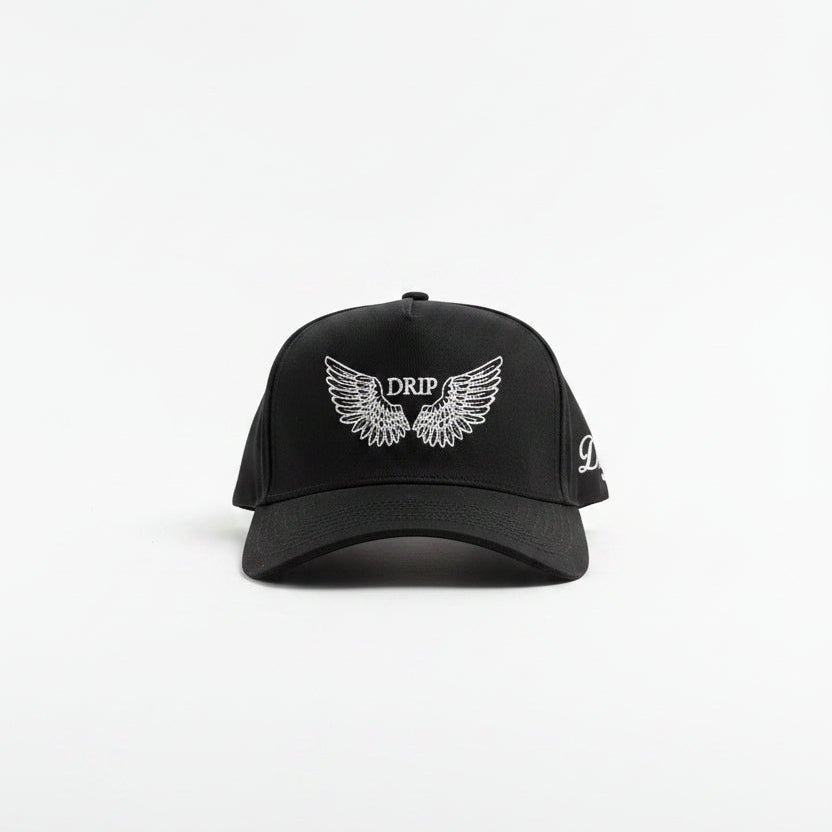 Gorra Cap Black AT White lateral - snapback negro blanco Drip Club Costa Rica