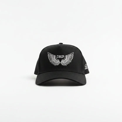 Gorra Cap Black AT White lateral - snapback negro blanco Drip Club Costa Rica