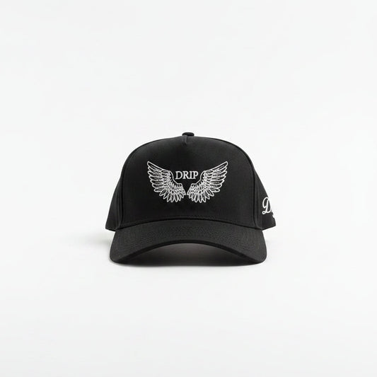 Gorra Cap Black AT White lateral - snapback negro blanco Drip Club Costa Rica