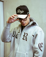 Gorra Black Visor Cream Drip lateral derecha - snapback streetwear Costa Rica