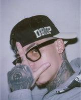 Gorra Black Visor Cream Drip lateral izquierda - snapback Drip Club Costa Rica