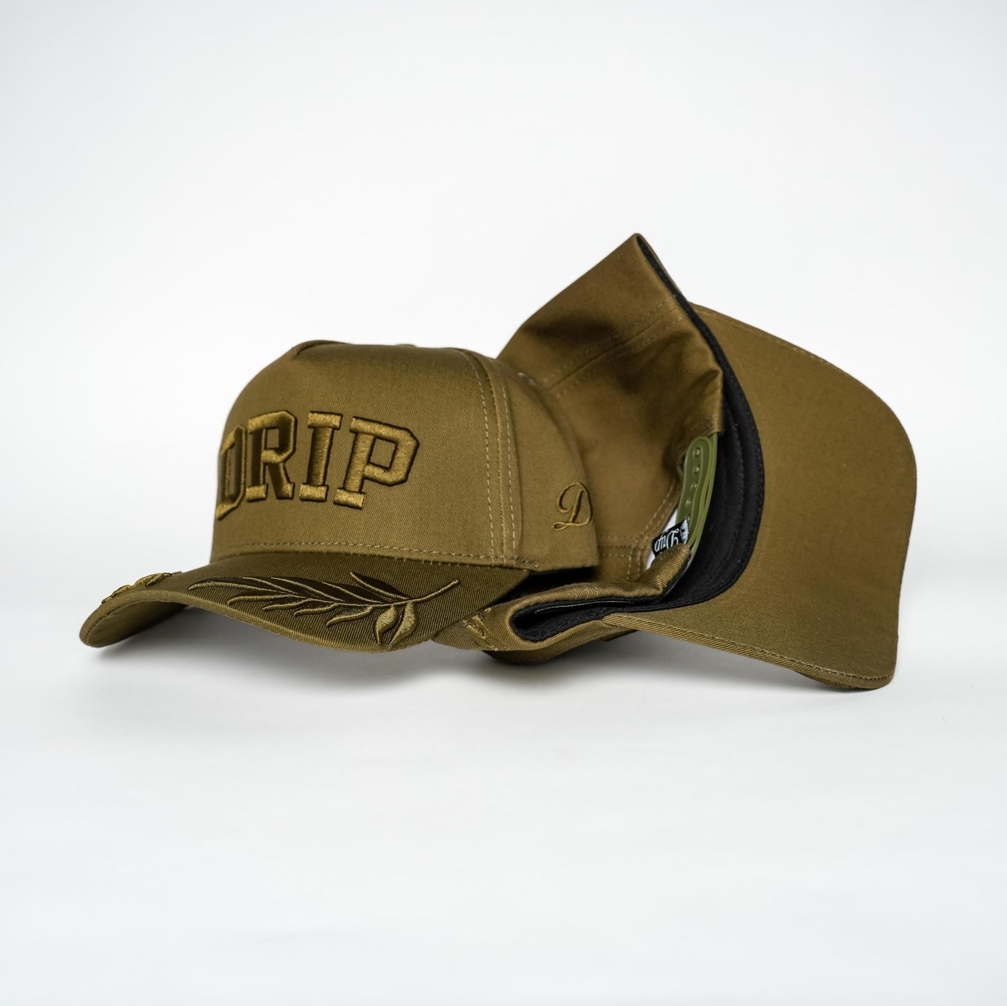 Gorra olive Drip Club frente 2 - snapback streetwear Costa Rica