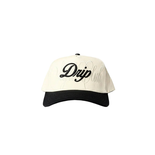 Gorra Sign Beige and Beige Drip Club detalle - snapback streetwear Costa Rica