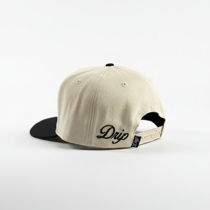 Gorra Sign Beige and Beige Drip Club lateral - snapback Drip Club Costa Rica