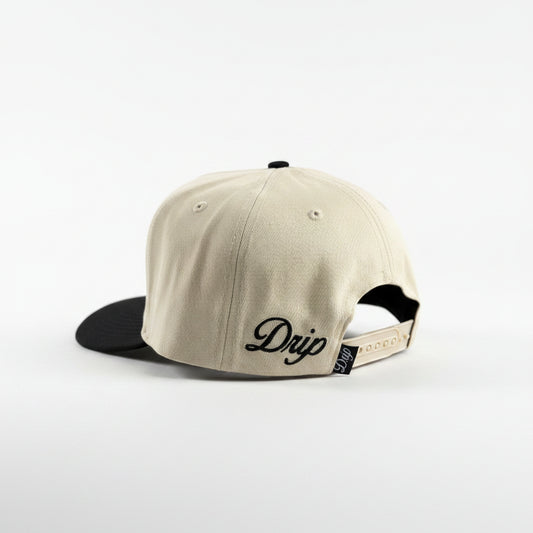 Gorra Sign Beige and Beige Drip Club lateral - snapback Drip Club Costa Rica