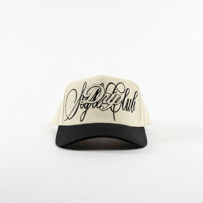 Gorra Sign Beige and Black Drip Club detalle - snapback streetwear Costa Rica