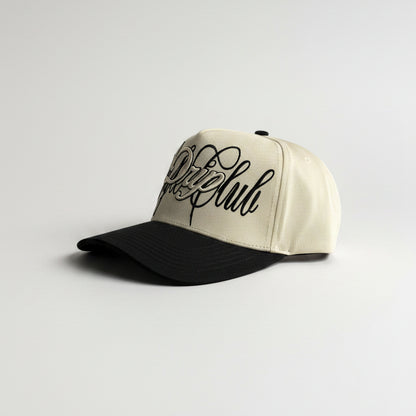 Gorra Sign Beige and Black Drip Club frente - snapback bicolor streetwear Costa Rica