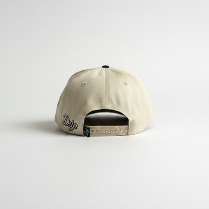 Gorra Sign Beige and Black Drip Club lateral - snapback Drip Club Costa Rica