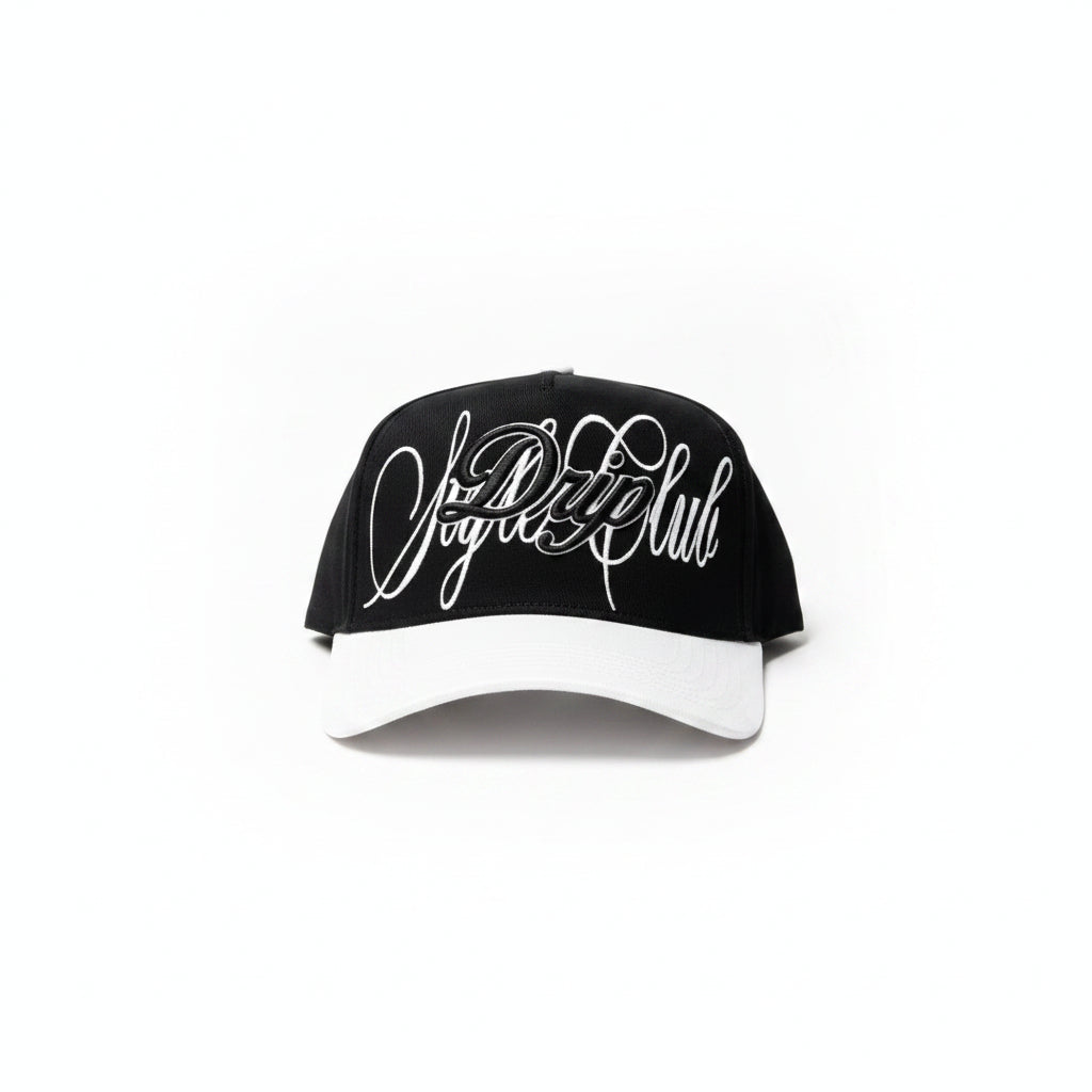 Gorra Sign White and Black Drip Club detalle - snapback streetwear Costa Rica