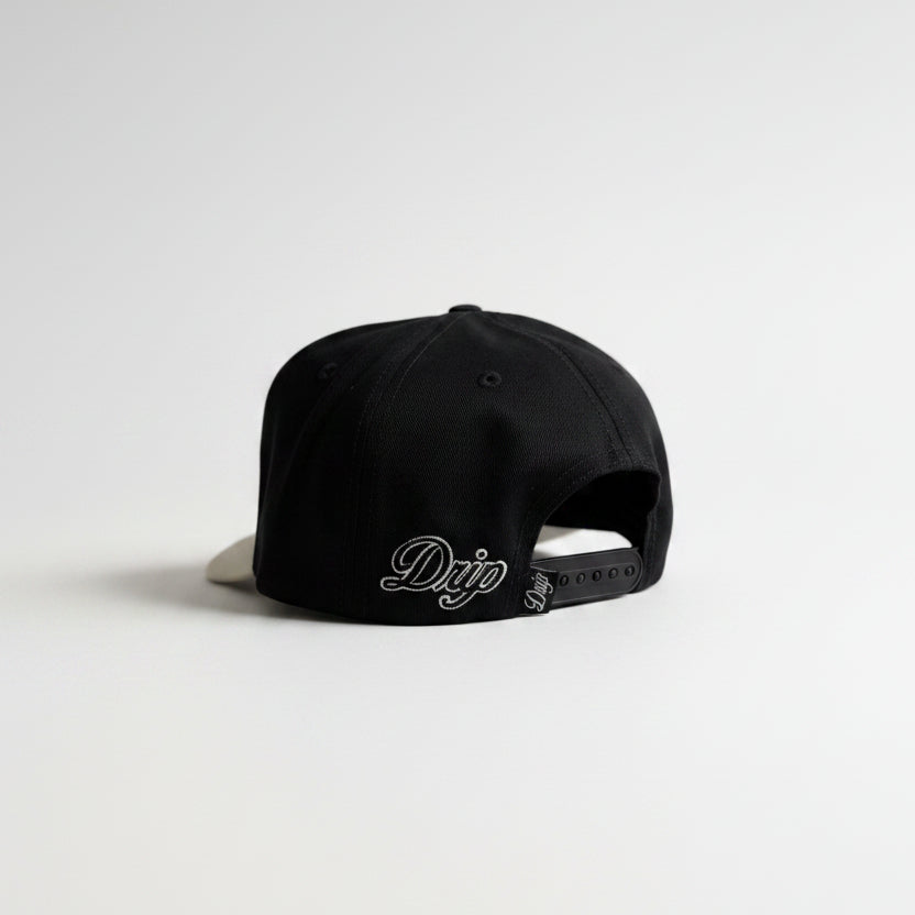 Gorra Sign White and Black Drip Club lateral - snapback Drip Club Costa Rica
