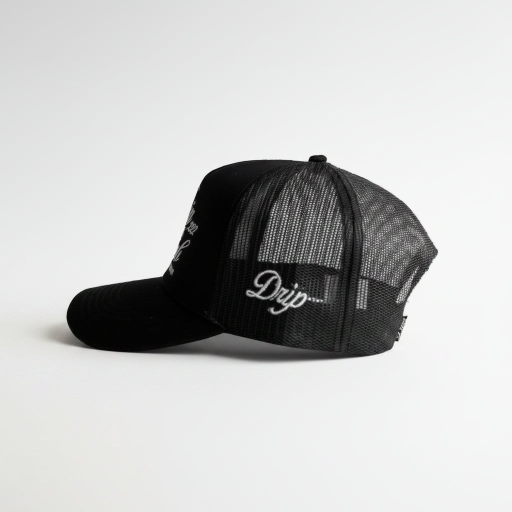 Gorra Trucker Black Drip Club lateral - gorra trucker Drip Club Costa Rica
