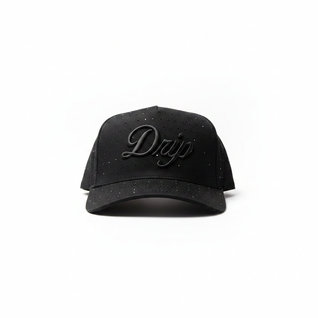 Gorra Whole Stone Black Drip Club lateral - snapback stone wash Costa Rica